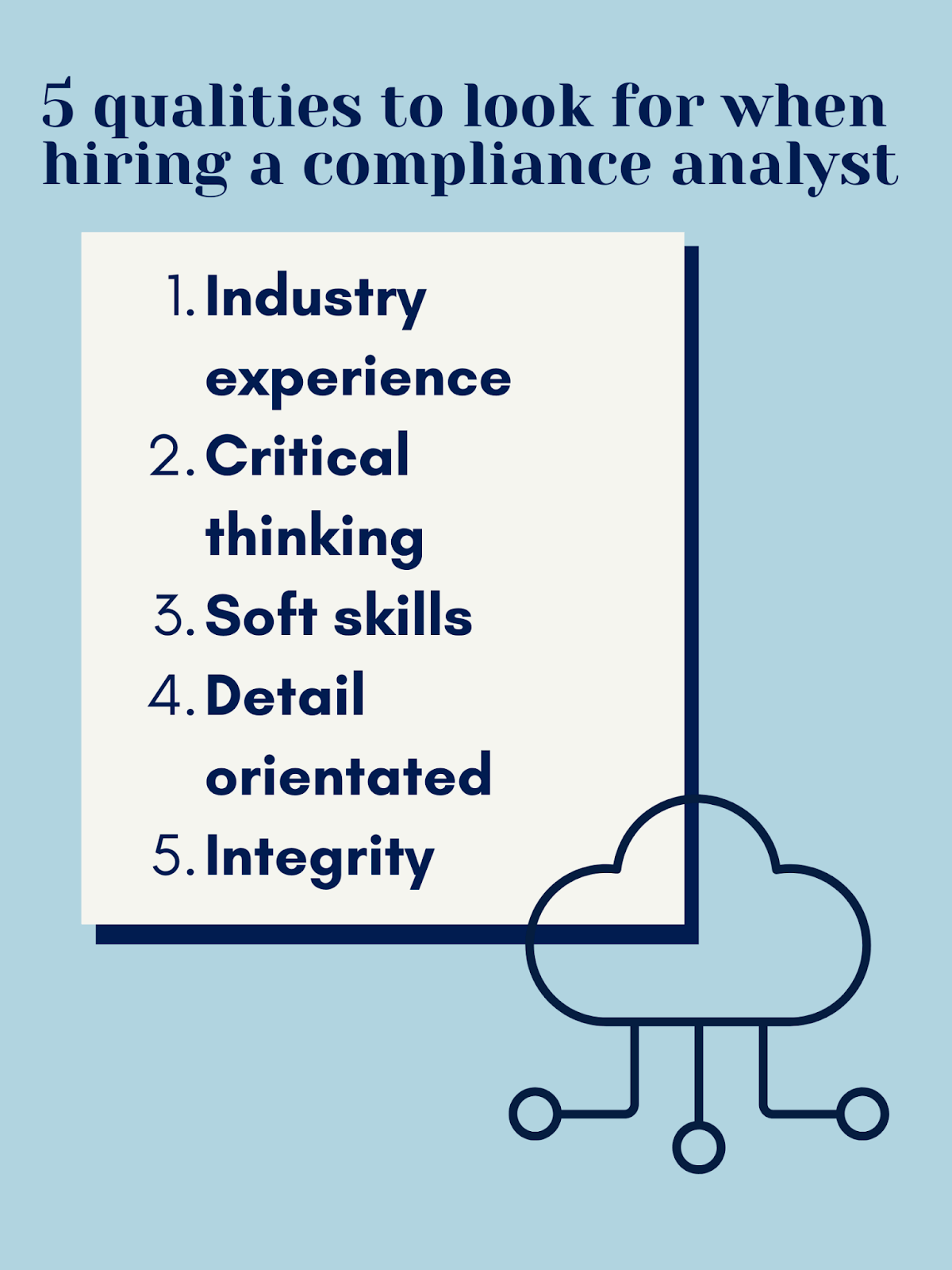 Qualities to look for in a compliance analyst 